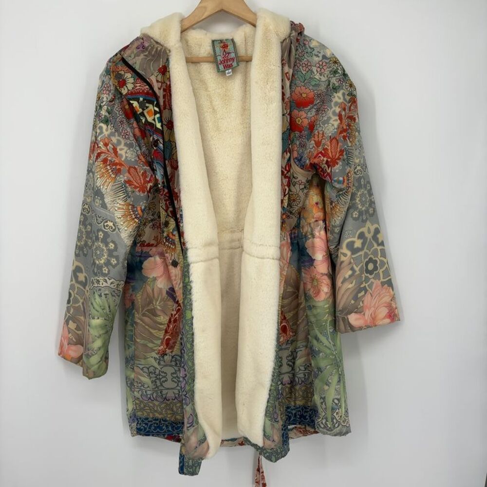 Johnny Was Floral jacket Fleece Lined